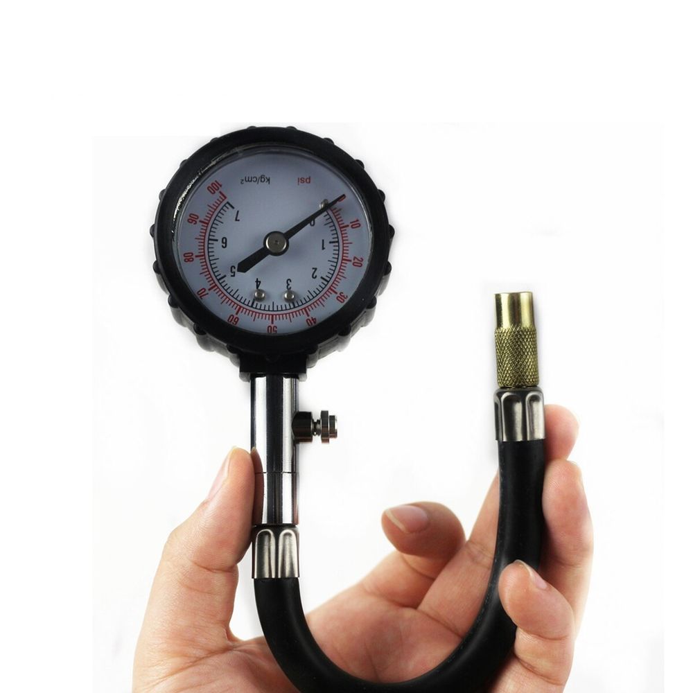 Medidor de presión para neumáticos portátil analógico