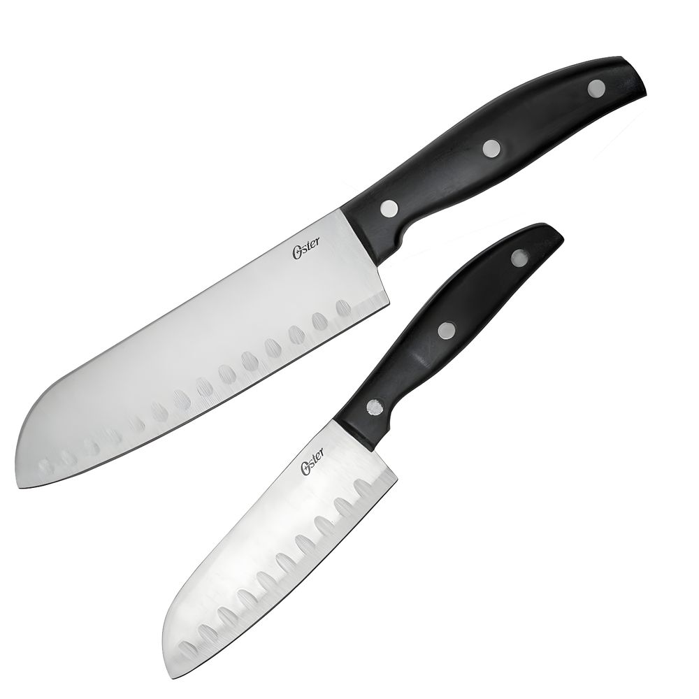 Juego Cuchillos Santoku 2 Piezas Oster Granger