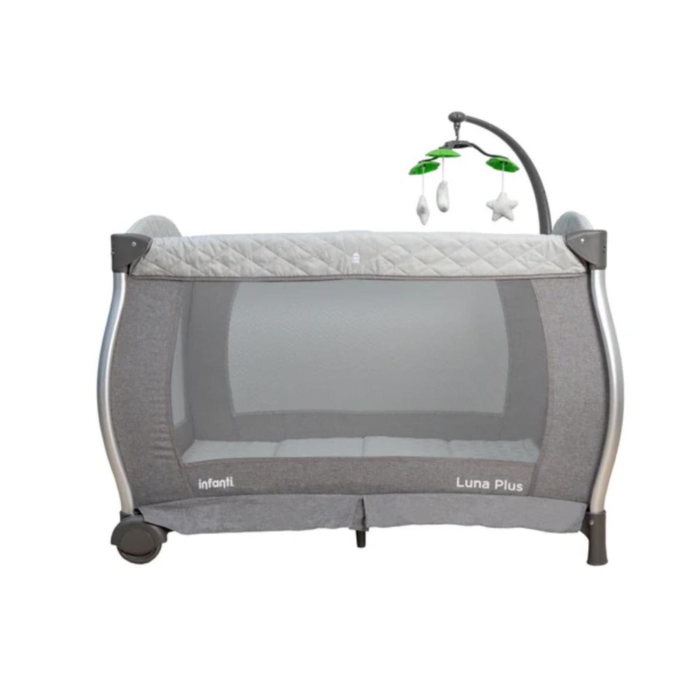 Cuna 3 En 1 Infanti Playard Luna Plus Grey
