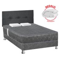 Dormitorio Acqua 2 Plazas + Edredón + Respaldo