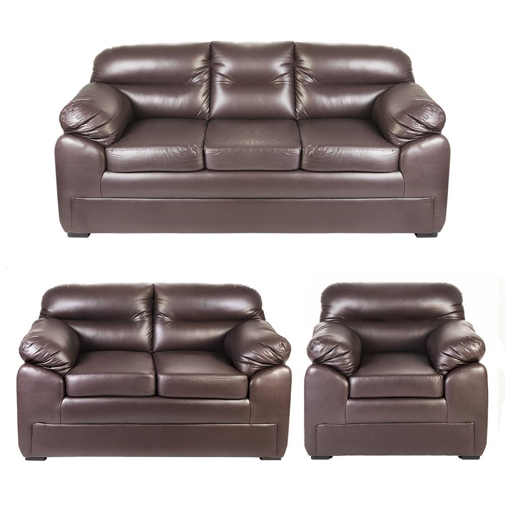 Juego de Sala Luxus 3-2-1 Café Moro