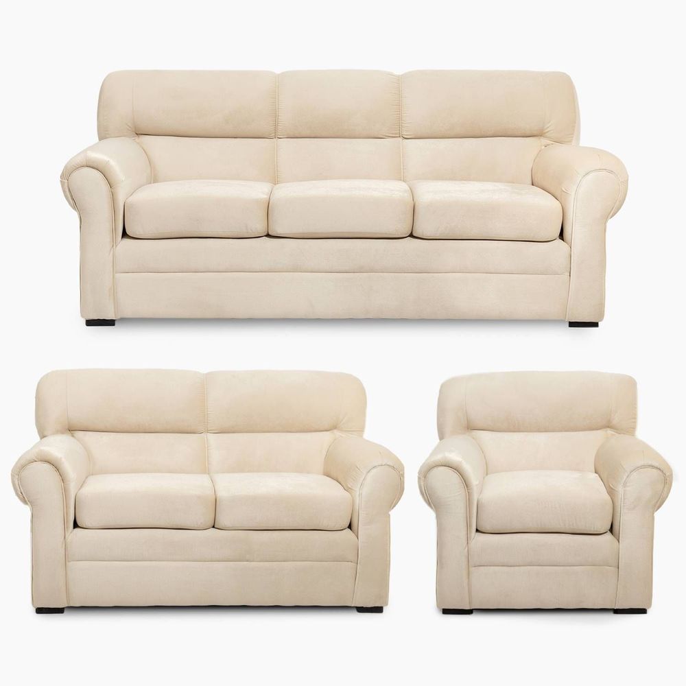 Juego de Sala Virginia 3-2-1 Beige