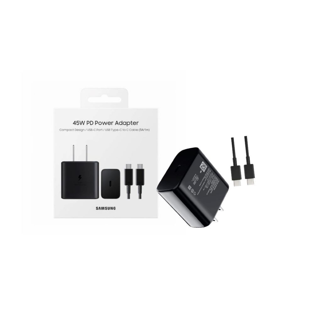Cargador Carga Rapida SAMSUNG De 45W CON CABLE TIPO C A C