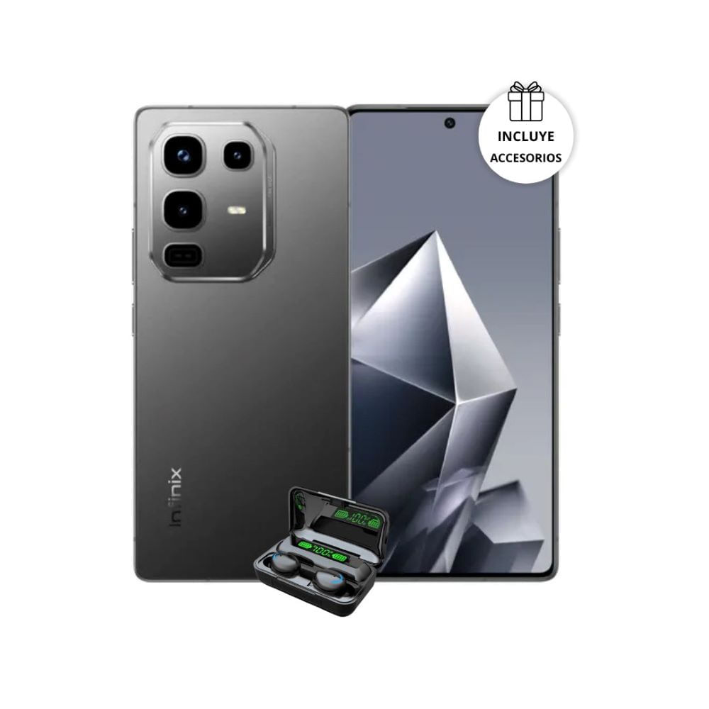 Celular Infinix Note 50 Pro 4G 12RAM-256GB Color Negro + Audifonos De Regalo