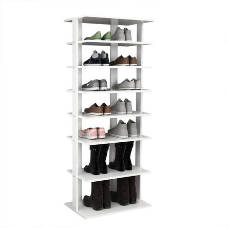 Zapatera para corredor Dolcce blanco - capacidad para 16 pares de zapatos