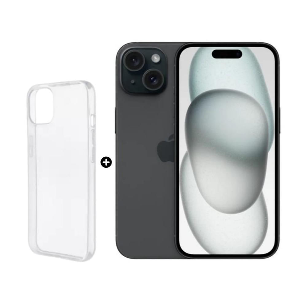 Apple iPhone 15 128GB - Negro 5G + Case FLF