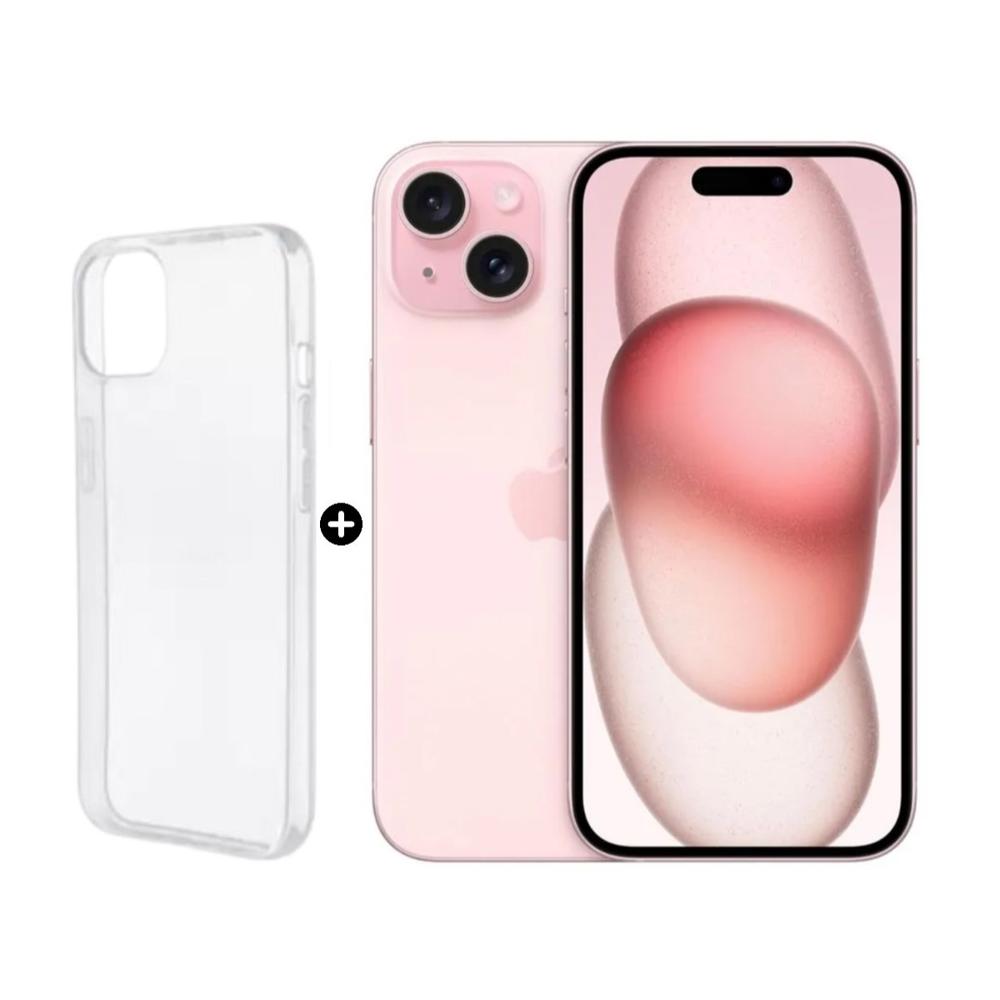 Apple iPhone 15 128GB - Rosa 5G + Case FLF