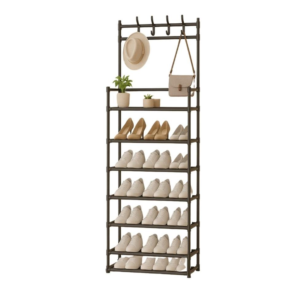 Estante Organizador Zapatera Multiusos 7 Niveles Negro
