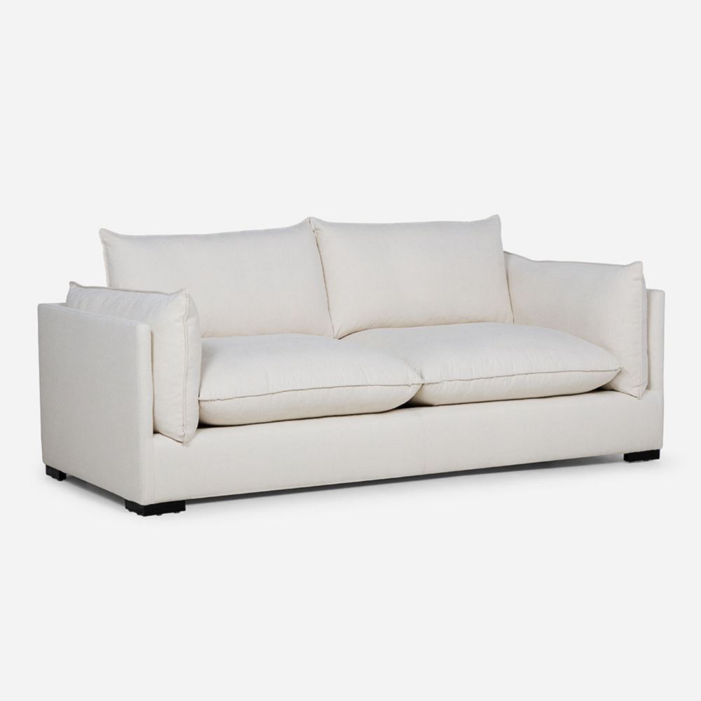 Sofá Warden Tela 3.5 Cuerpos Blanco