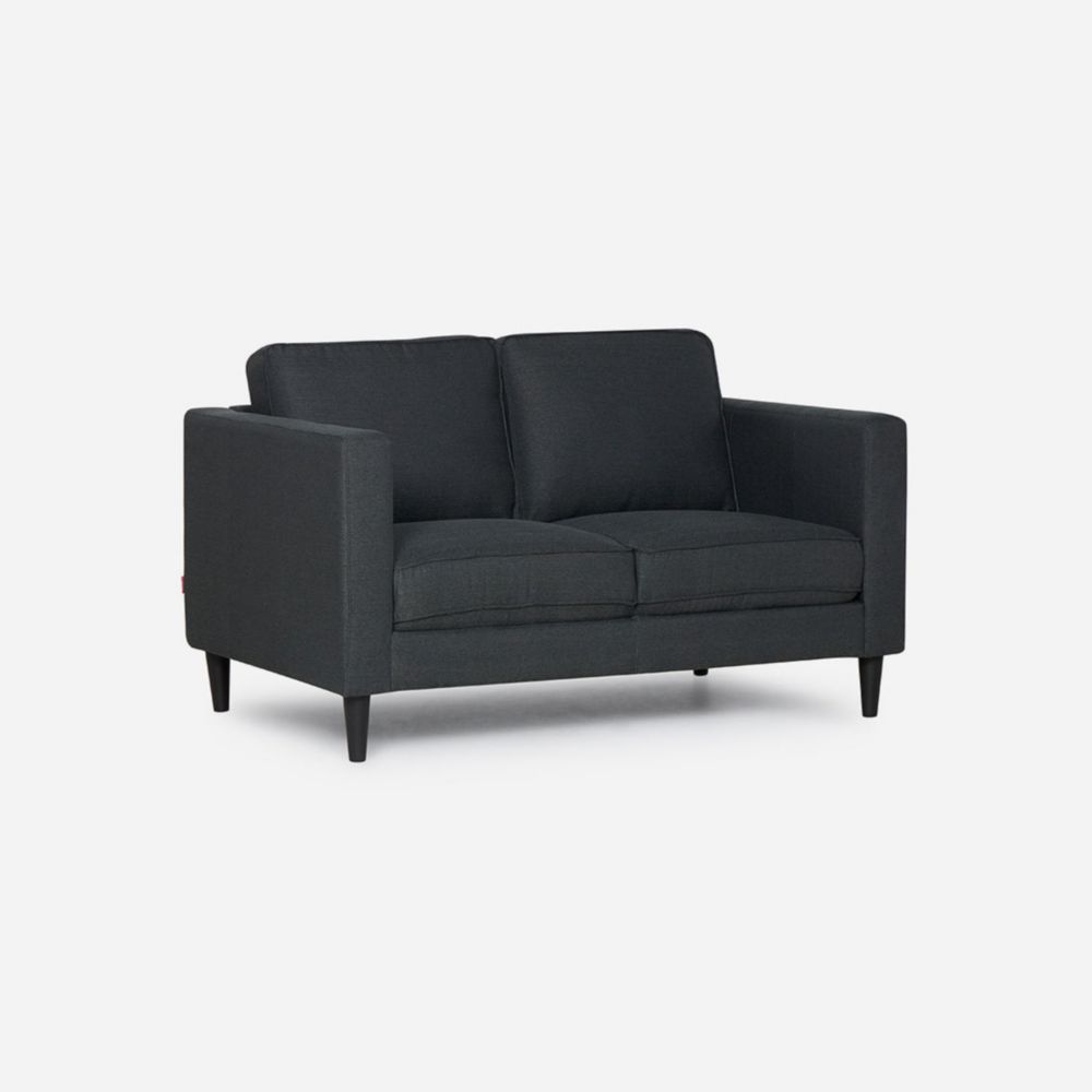 Sofá Narva Tela 2 Cuerpos Gris