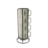 Set X4 Tazas Con Rack Ddp