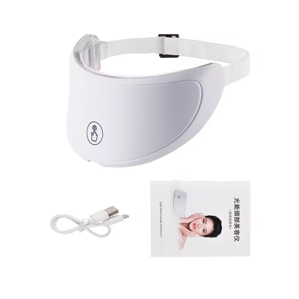 Masajeador LED, máquina de belleza para rejuvenecer cuell Blanco