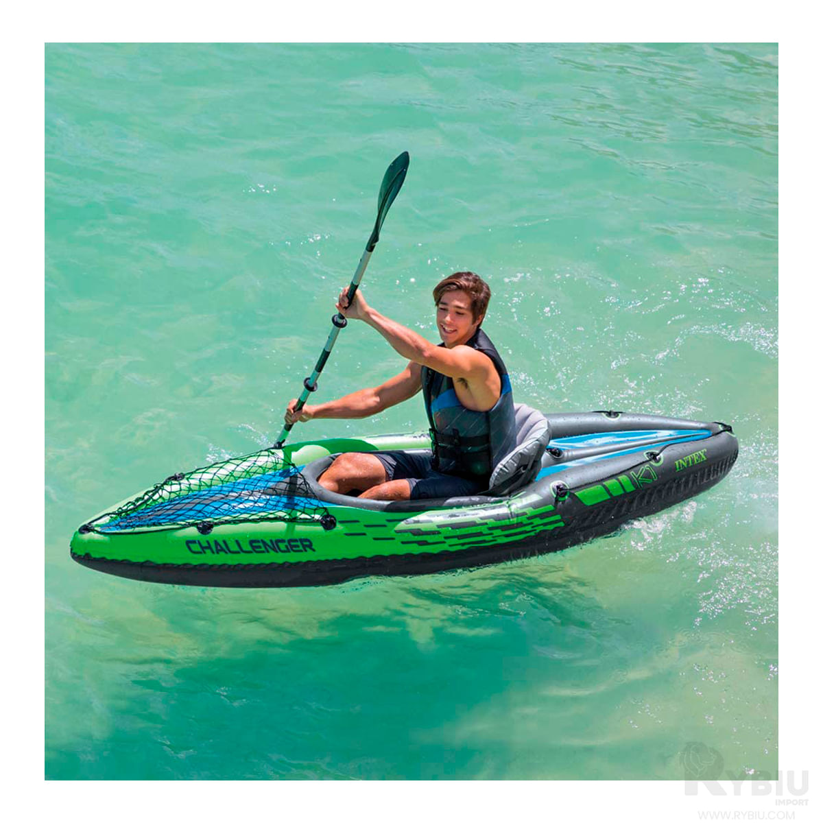 Bote para Adultos Moderno e Inflable para Verano Color Verde