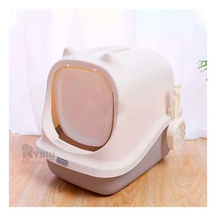 Arenero Cerrado para la Casa de Color Plomo Y+Stickers Arenero Cerrado para la Casa de Color Plomo Y+Stickers