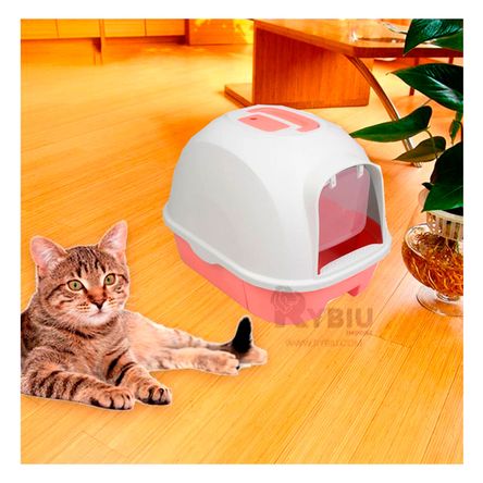 Arenero con Bandeja y Pala para Gatos de Fucsia Y+Agendita Arenero con Bandeja y Pala para Gatos de Fucsia Y+Agendita