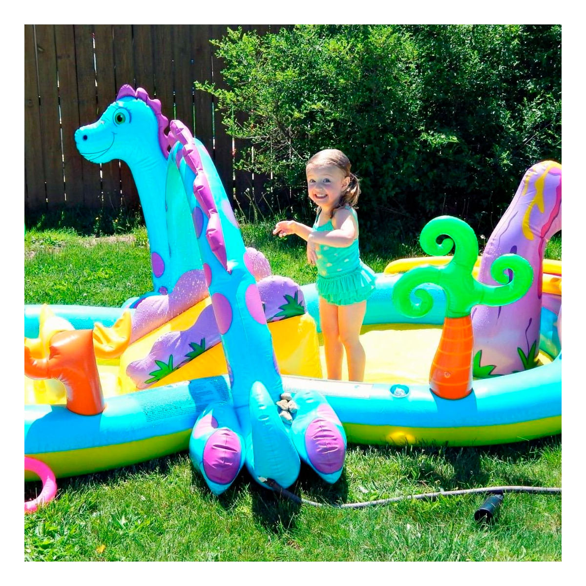 Centro de Juego Dinosaurio 333 x 229 x 112 cm en Multicolor