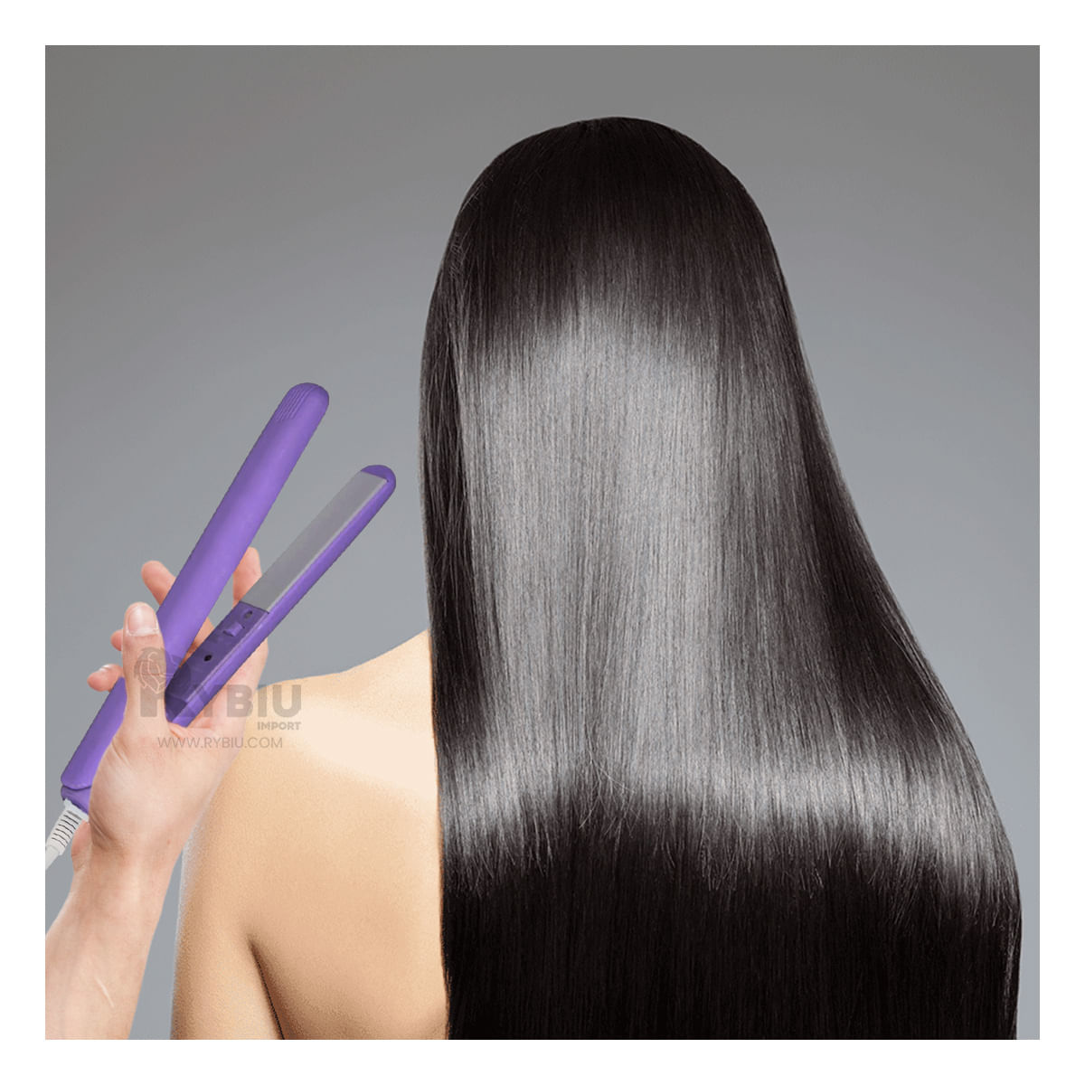 Alisador para Cabello Duradero y Portatil en Color Lila