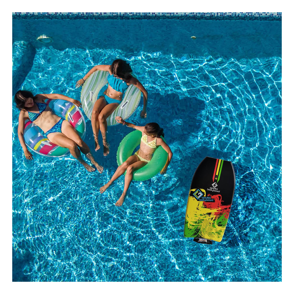 Bodyboard para Aprender Natacion en Multicolor Y+Agendita