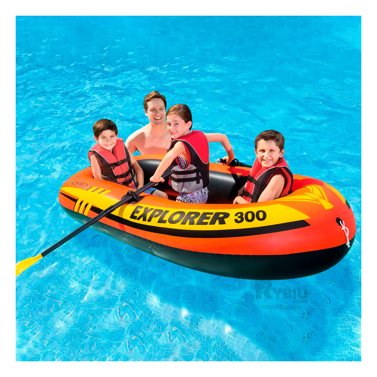 Bote Acuatico Divertido para Playa Color Anaranjado