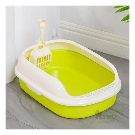 Arenero Pet Compacto Descubierto en Verde Y+Papel de Regalo Arenero Pet Compacto Descubierto en Verde Y+Papel de Regalo