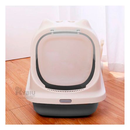 Arenero para Gato de Elegante Color Plomo Y+Papel de Regalo Arenero para Gato de Elegante Color Plomo Y+Papel de Regalo