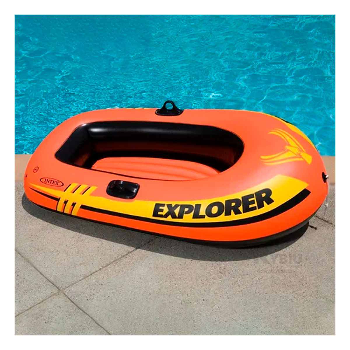 Bote Inflable de Verano Color Anaranjado Y+Papel de Regalo