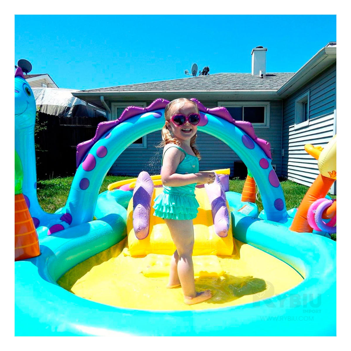 Centro de Juego Inflable en Multicolor Y+Papel de Regalo