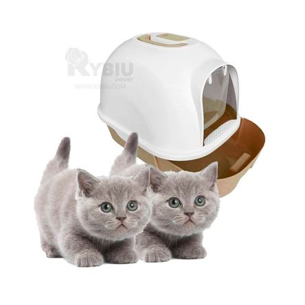 Arenero mas Pala Funcional para Gatos en Cafe Y+Stickers Arenero mas Pala Funcional para Gatos en Cafe Y+Stickers