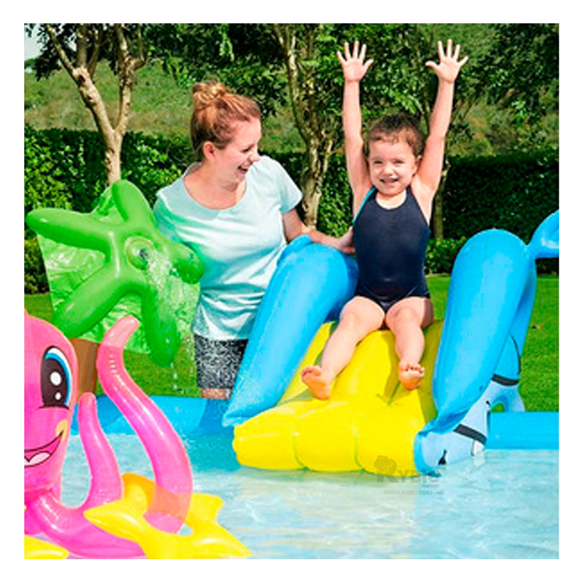 Centro de Juego Inflable en Celeste Y+Agendita