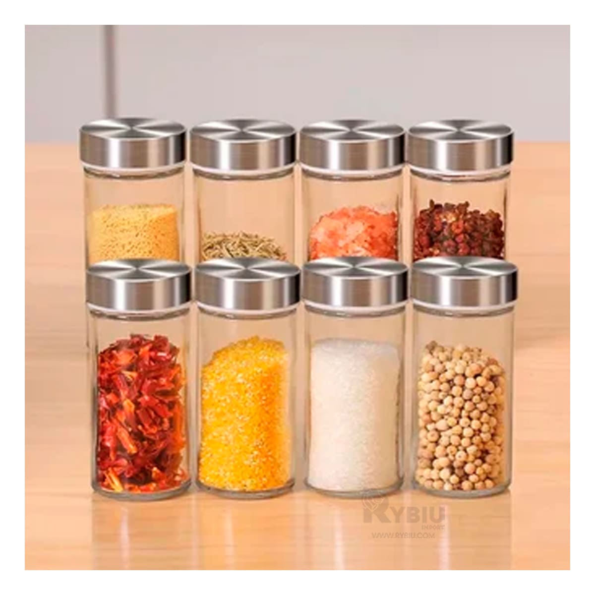 Condimentero Ligero de 16 Envases en Acero Y+Agendita