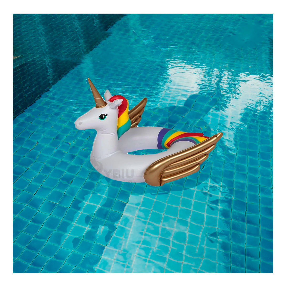 Flotador Seguro para Niños Color Blanco Y+Stickers