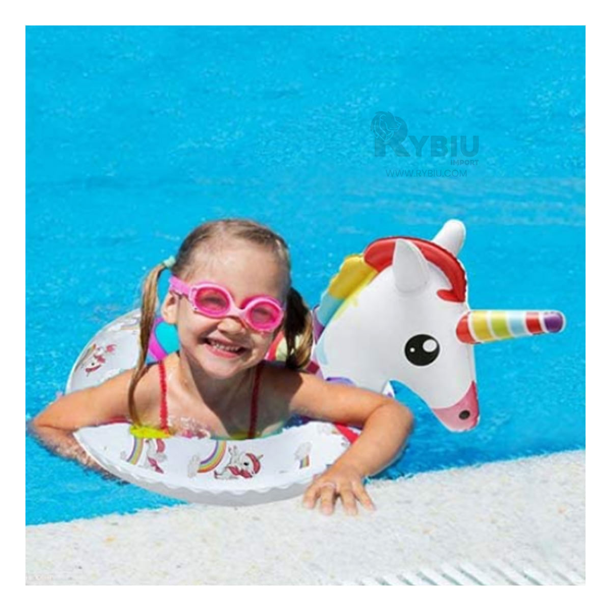 Flotador Seguro para Piscina TonoTransparente Y+Agendita