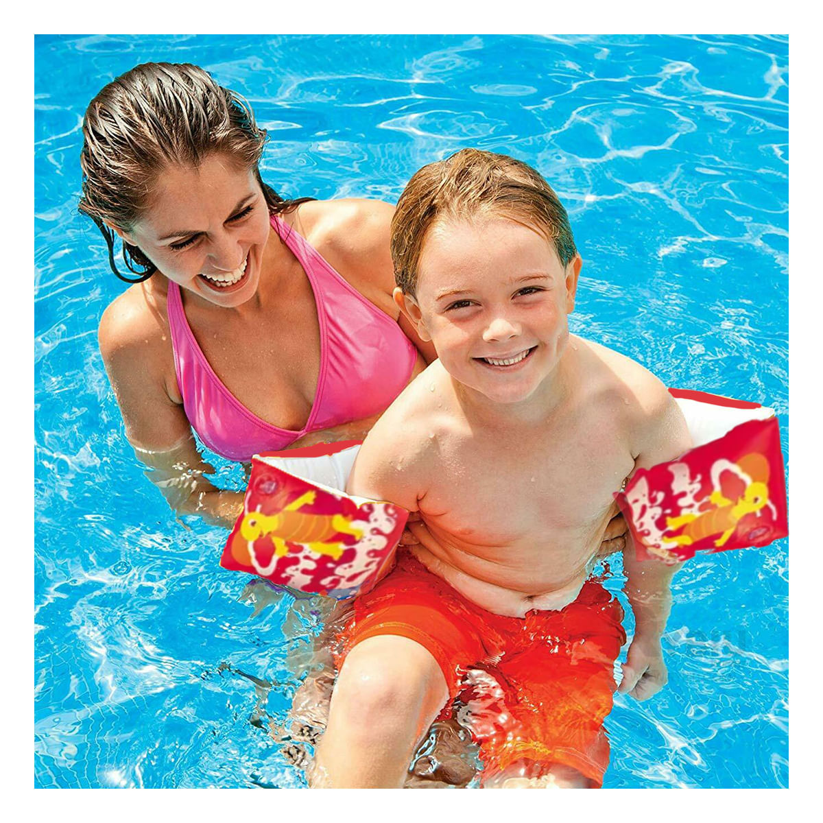 Flotador Inflable con Diseño Tortuga Rojo Y+Papel de Regalo