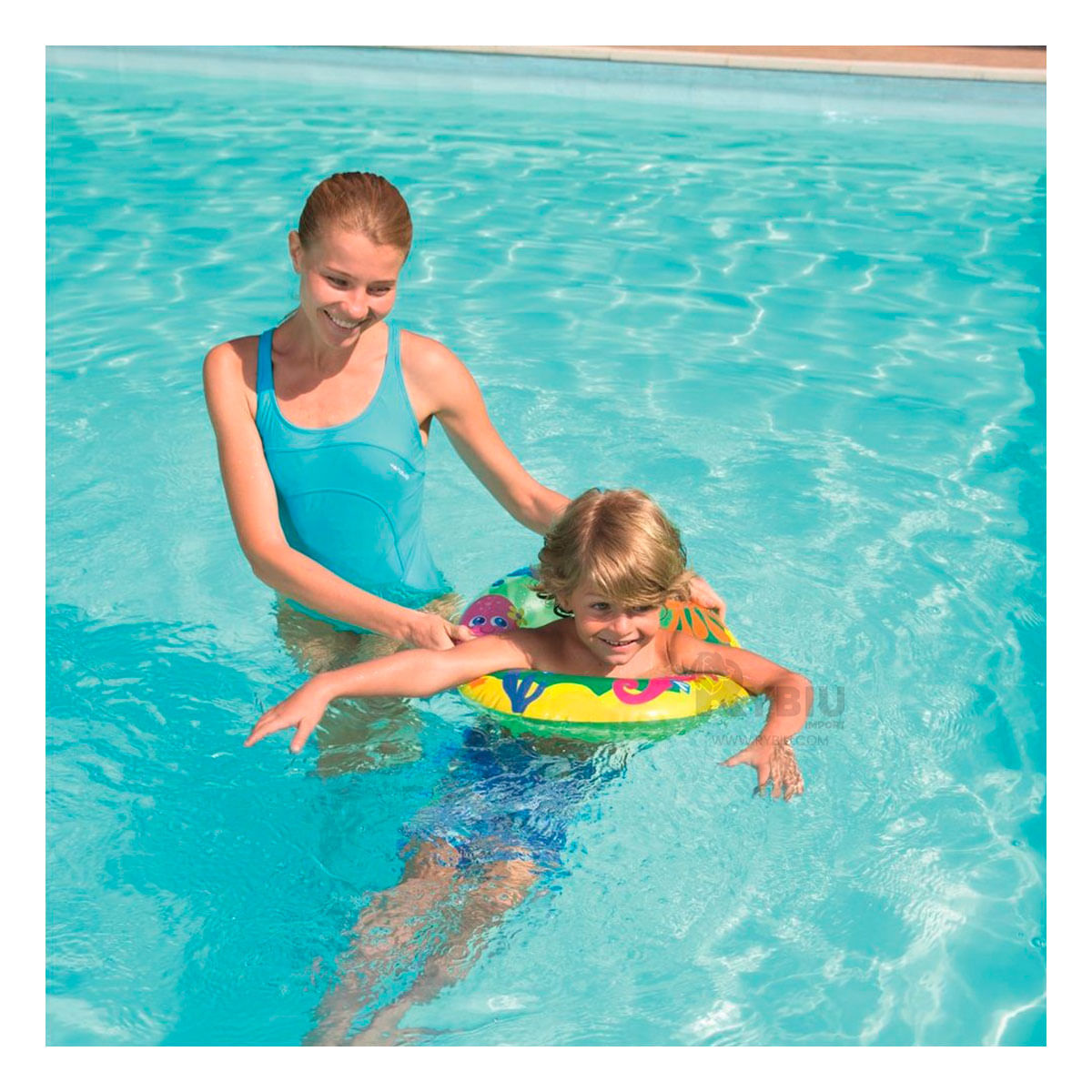 Flotador Grande y Comoda para Playas Verde Y+Papel de Regalo