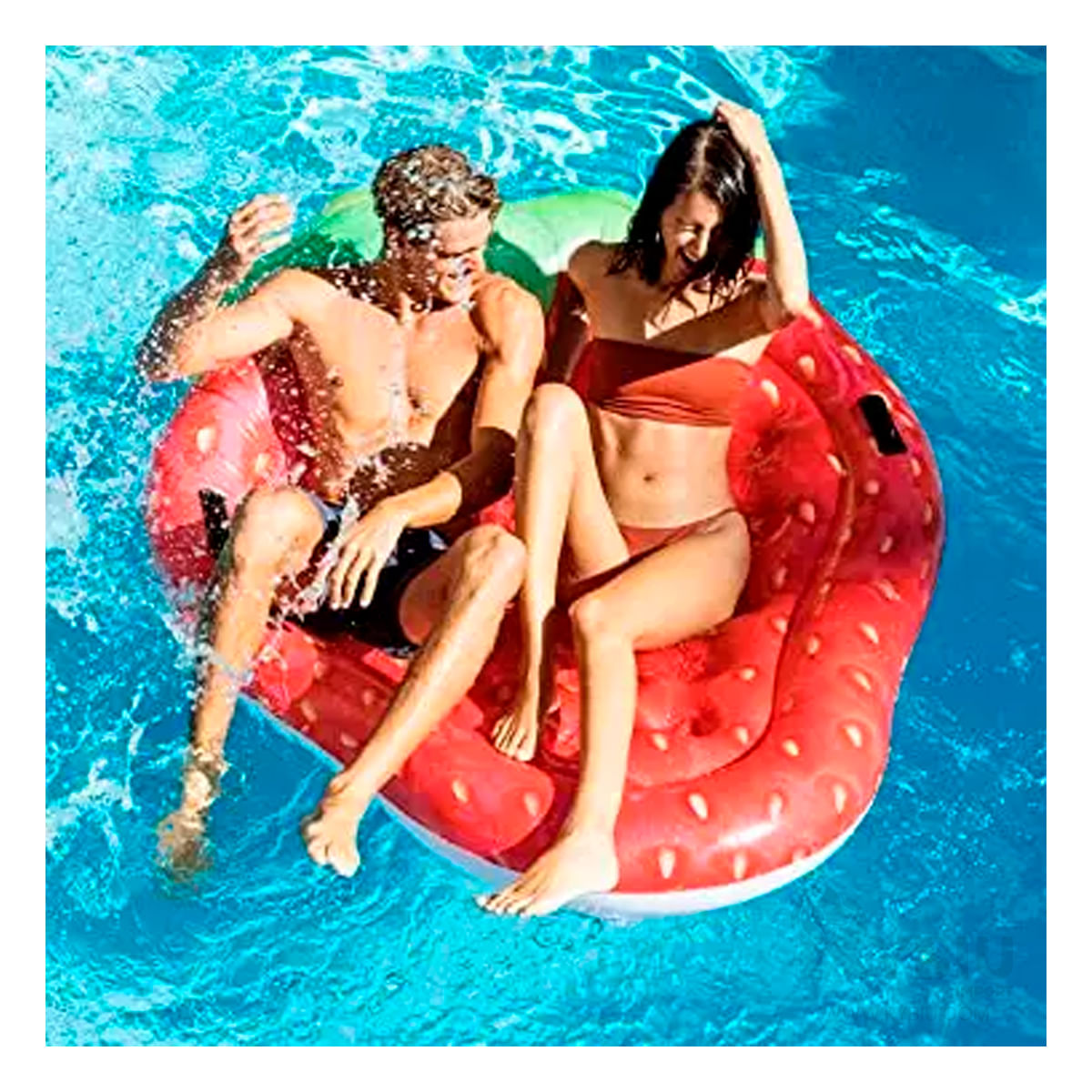 Flotador Inflable de Diseño Fresa