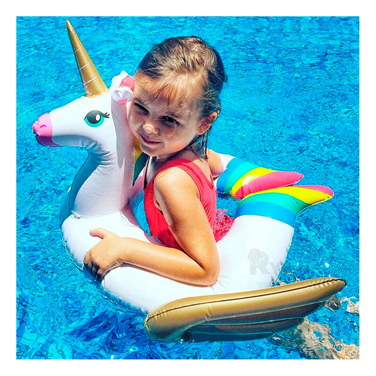 Flotador Inflable para Playa Blanco Y+Papel de Regalo