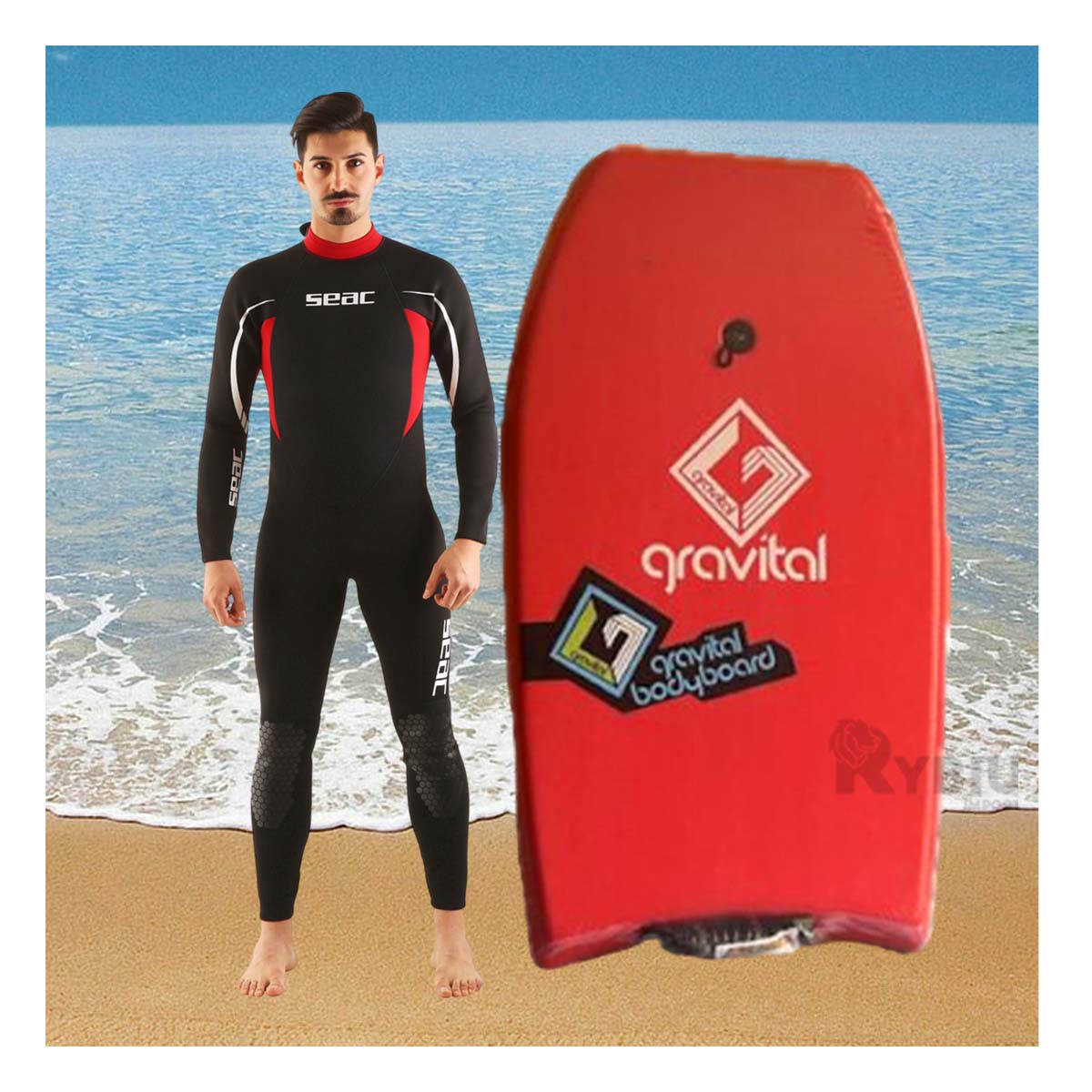 Tabla Compacta para Aprender Natacion en Color Rojo