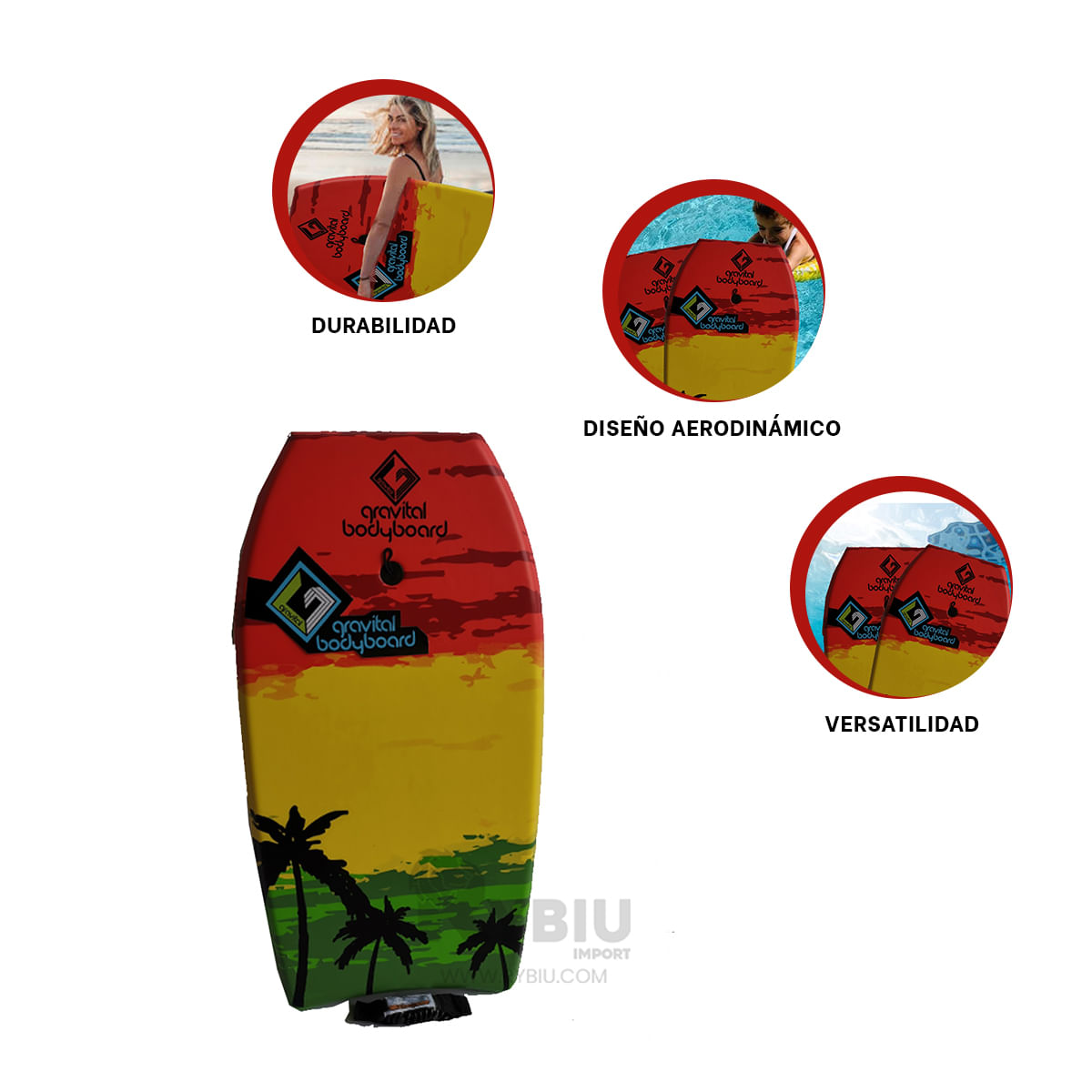 Tabla de Natacion Antideslizante Comodo en Multicolor