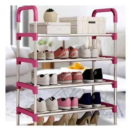 Zapatera Eficaz de Plastico en Color Rosado Y+Agendita Zapatera Eficaz de Plastico en Color Rosado Y+Agendita