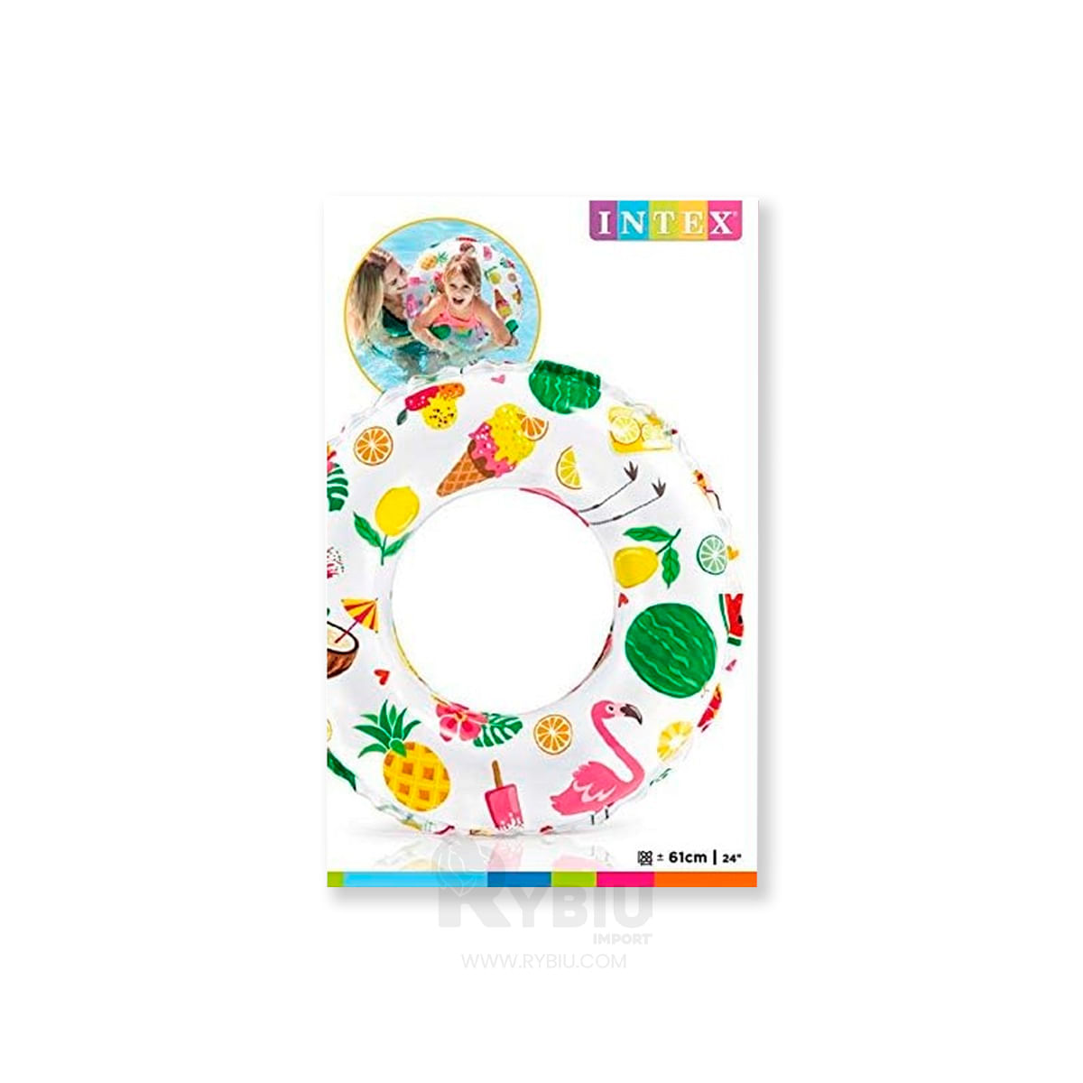 Flotador Exclusivo para Niños Color Blanco Y+Stickers