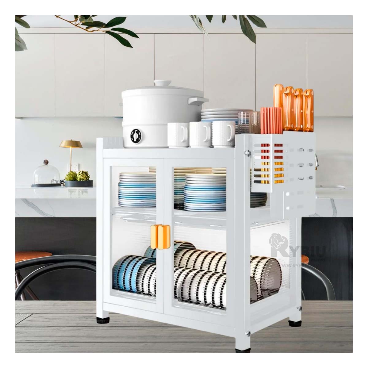 Escurridor Cerrado Seguro en Color Blanco Y+Papel de Regalo