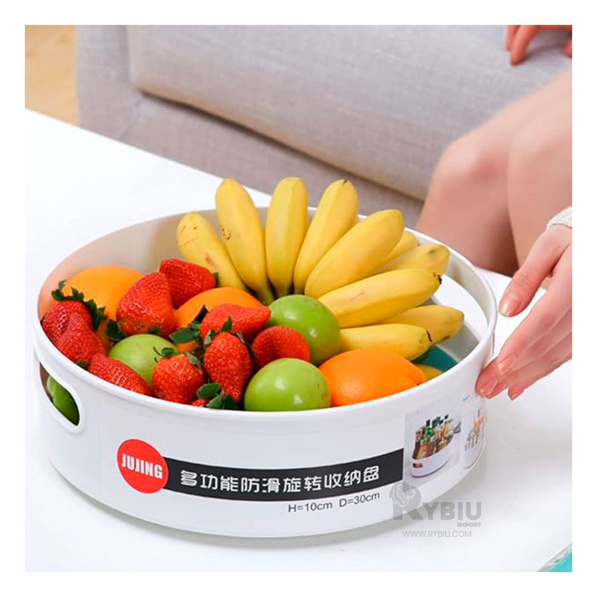 Plataforma Ligera para Condimentos Talla S Blanco Y+Stickers