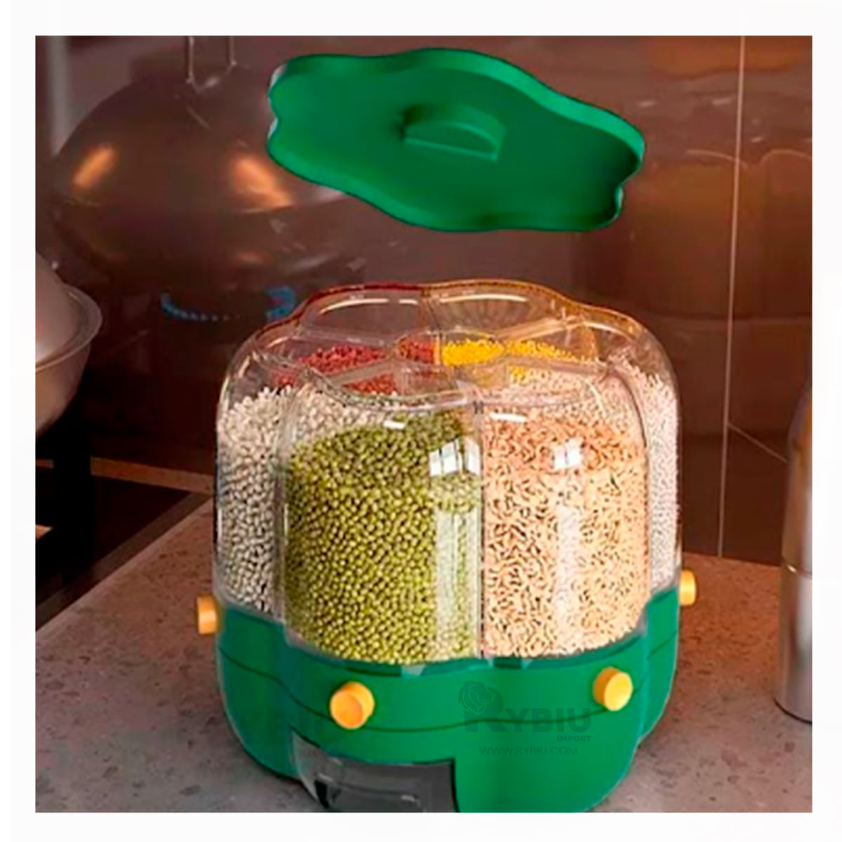Dispensador Funcional para Cocina en Verde Y+Papel de Regalo