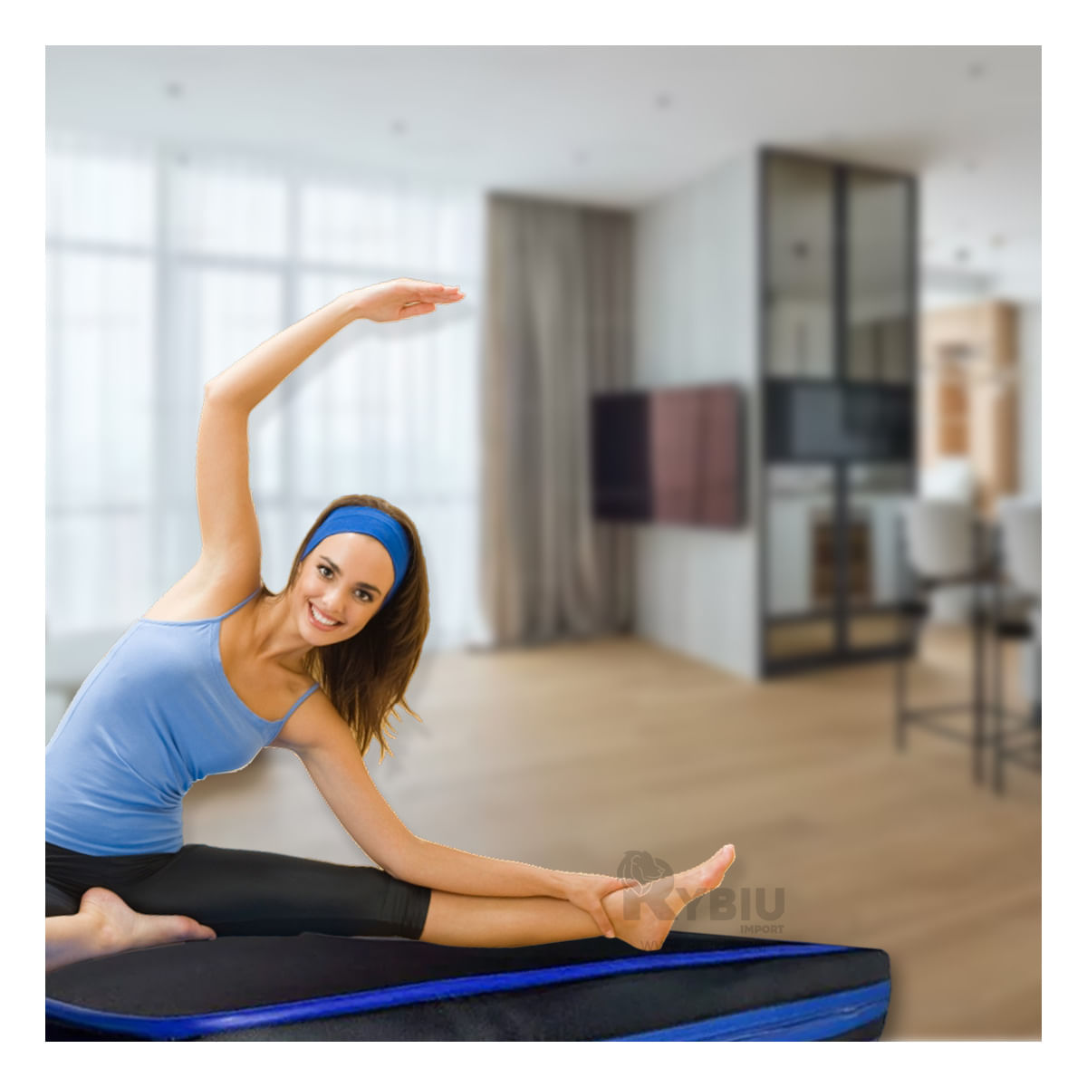 Colchoneta para Deporte Talla L de 1.5 M en Color Azul