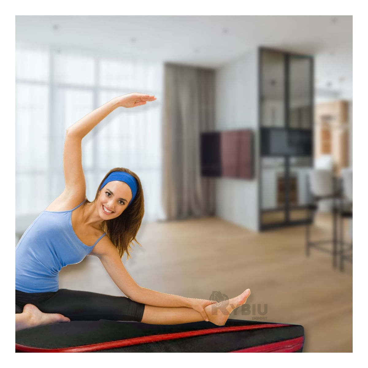 Colchoneta para Deporte Talla L de 1.5 M en Color Rojo