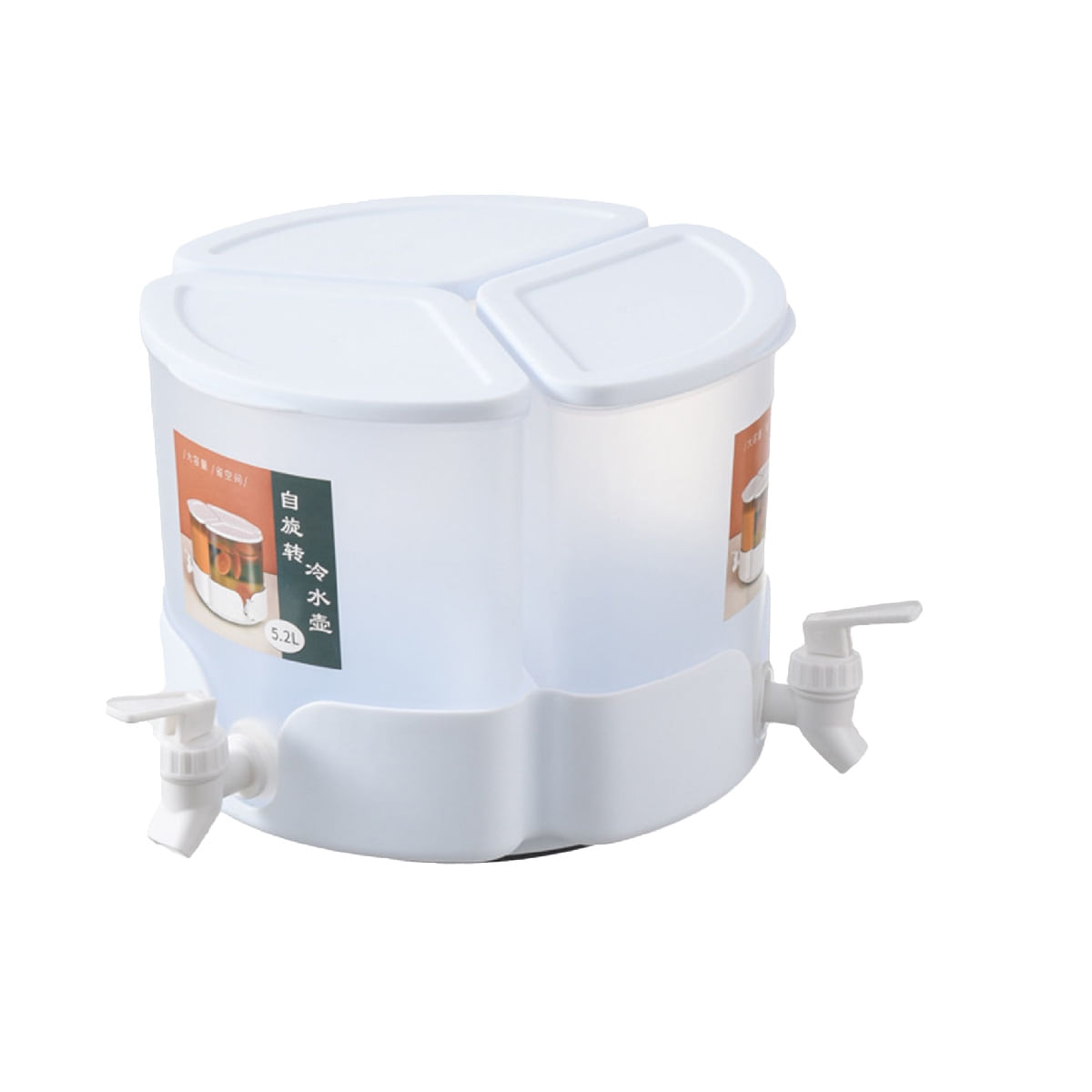 Dispensador en Forma de Flor en Blanco Y+Stickers