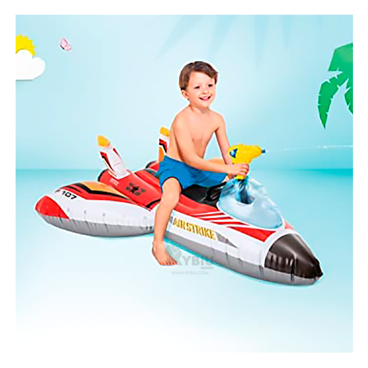 Flotador Modelo de Avion Rojo Y+Agendita