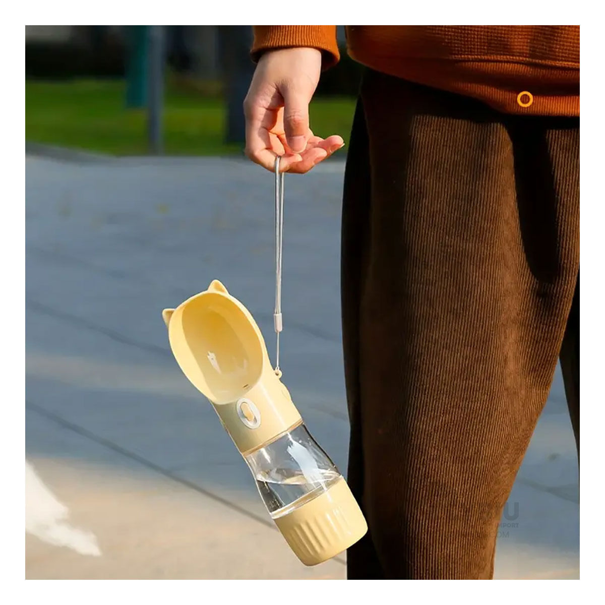 Dispensador en Forma de Gato en Color Amarillo Y+Agendita