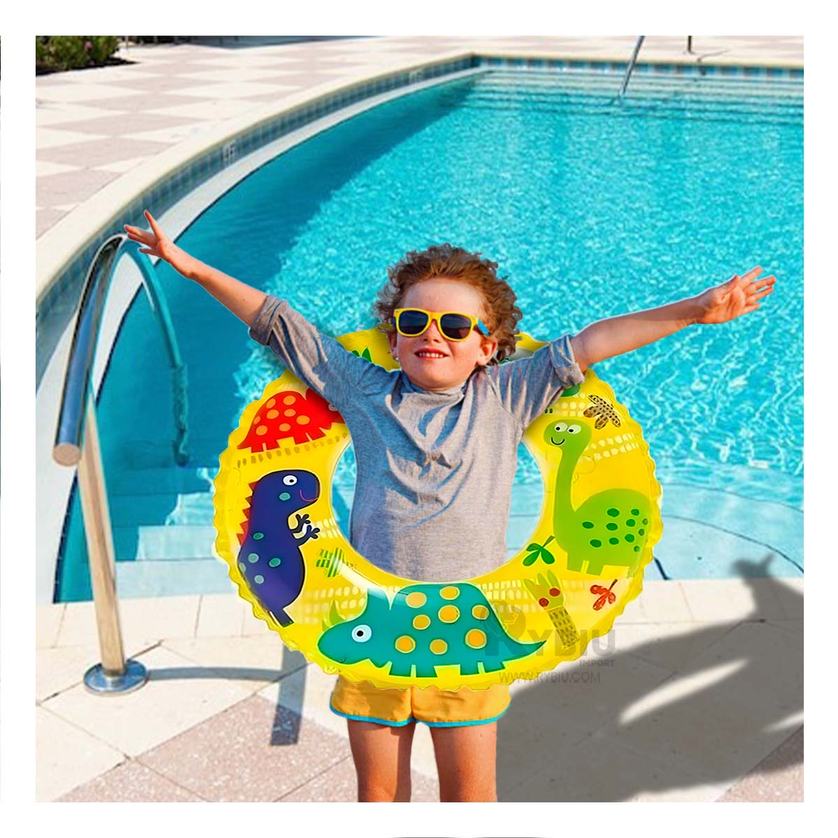 Flotador Funcional para Niños en Tono Amarillo Y+Agendita