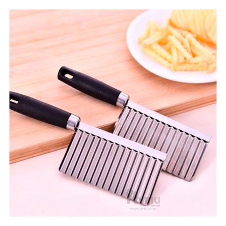 Cuchillo Acero Util en Ondas en Color Plateado